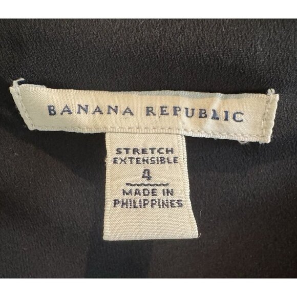 Banana Republic Size 4 Pencil Dress Length 36” silk &Wool-‎ Poly Spandex ZIP - Picture 15 of 16